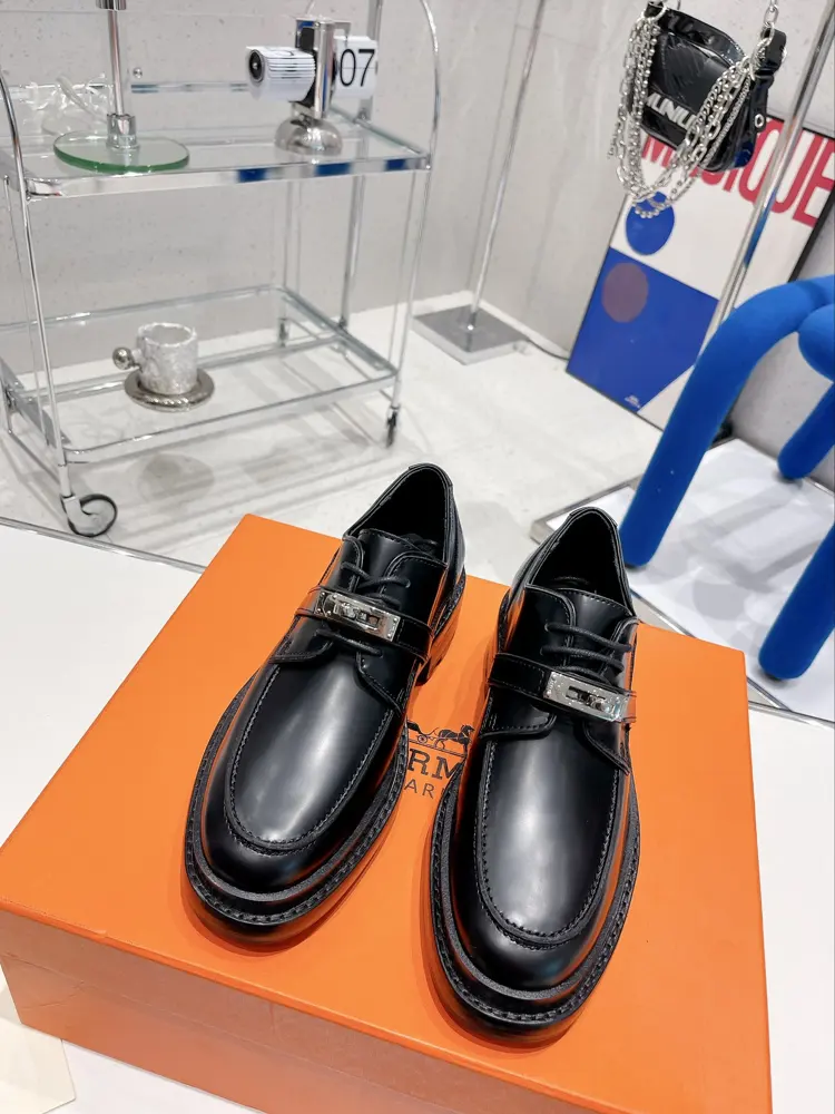 Hermès Kelly buckle single shoes/boots