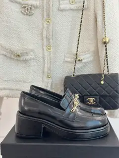 Chanel Double C Chain Thick-soled Loafers
