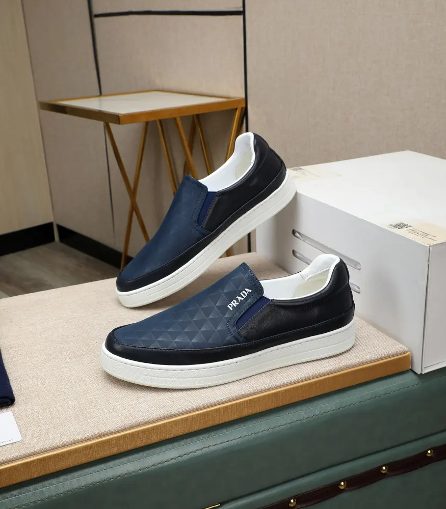 Prada casual shoes upper imported high-quality calfskin