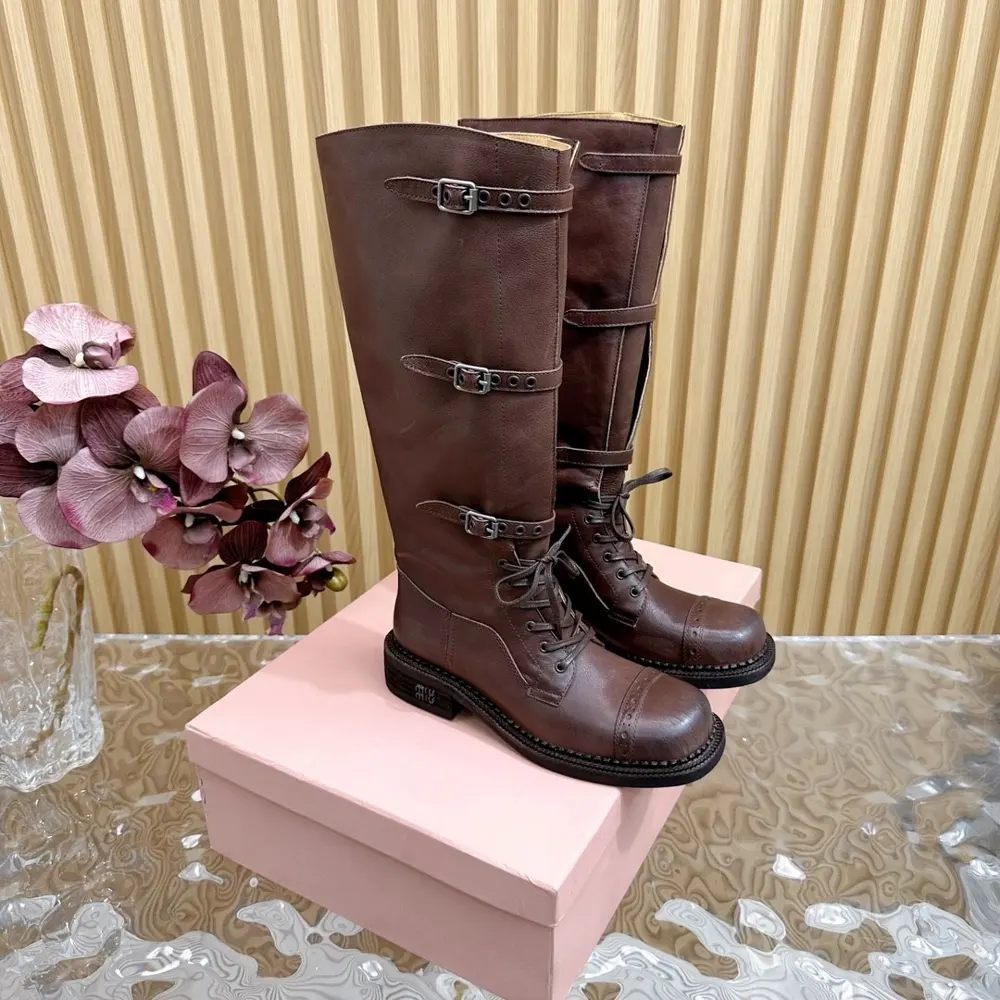 Miumiu retro motorcycle boots