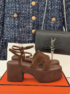 Hermès/Hermès classic H thick-soled sandals