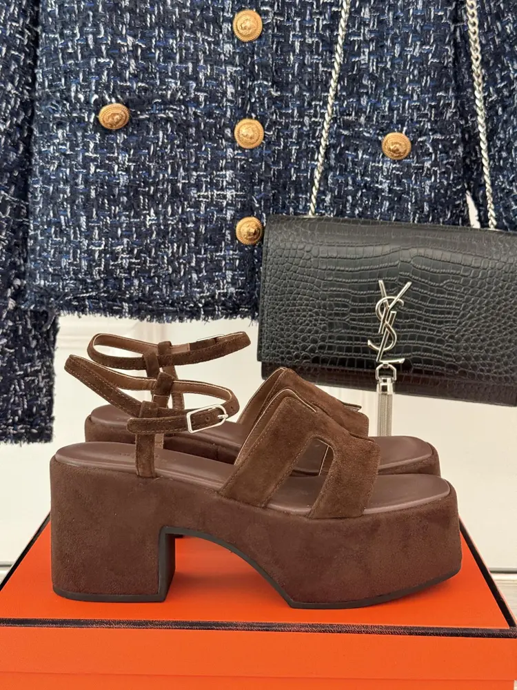 Hermès/Hermès classic H thick-soled sandals
