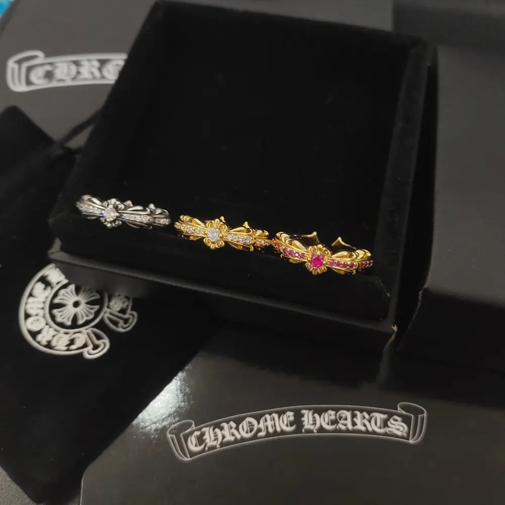 Chrome Hearts open diamond ring