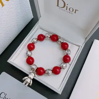 DIOR Multi-element agate Thai silver style bracelet. Same style as G-Dragon. Retro style