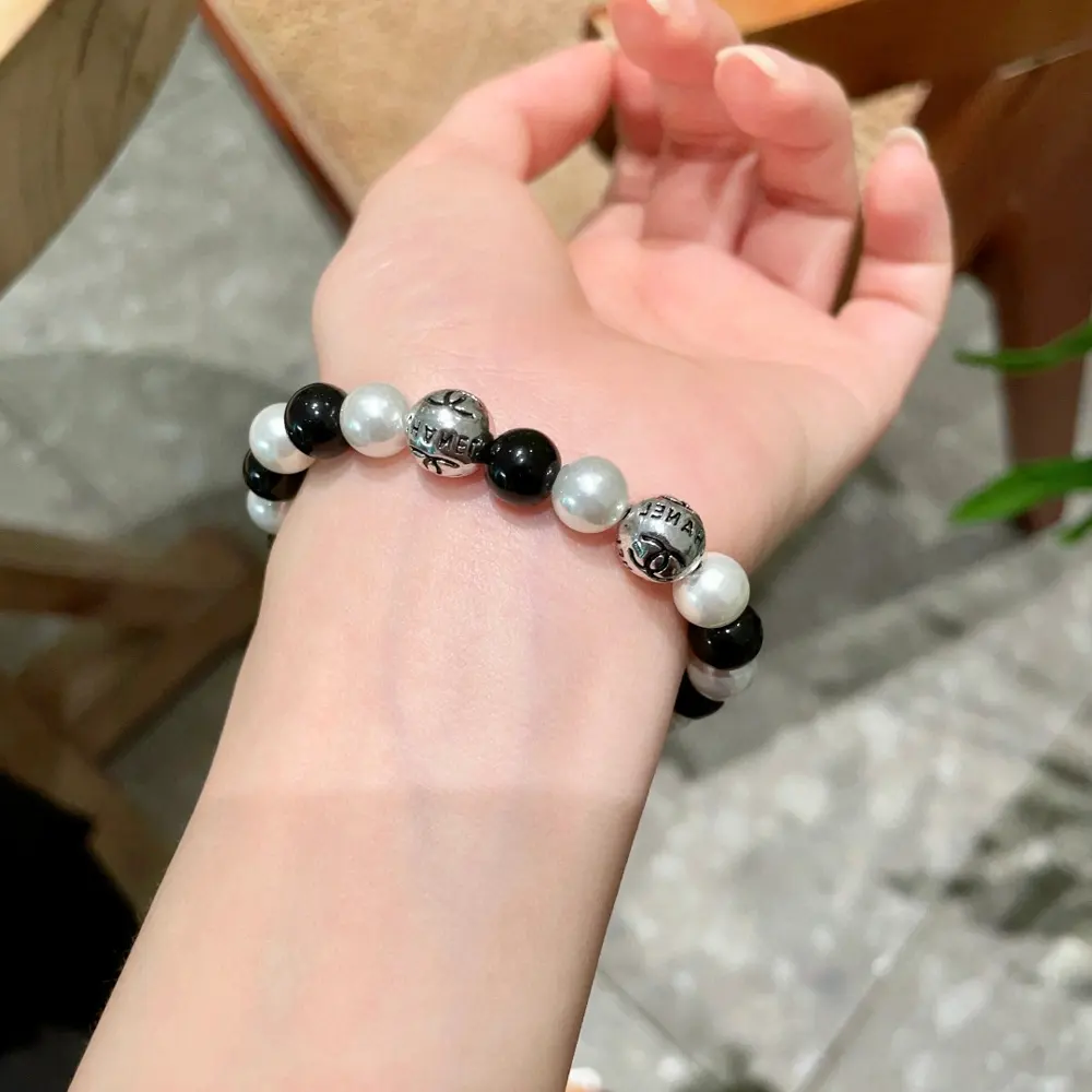 Chanel Double C imported pearl bracelet