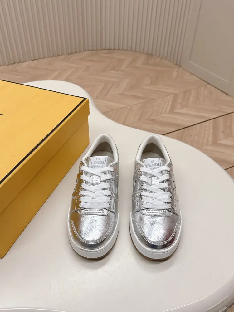 Fendi sneakers casual sports shoes FD match upgraded new model full leather stitching fresh