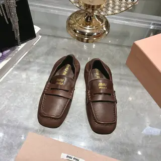 Miu Miu Miu new slip-on Mary Jane ballet shoes·high-heeled shoes