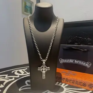 Chrome Hearts classic retro cross necklace
