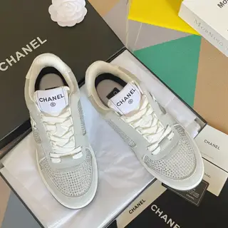 Chanel classic white shoes