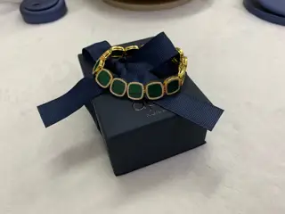 Apm monaco official malachite bracelet noble and elegant luxury bracelet jewelry birthday