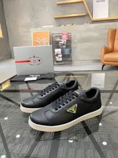Prada men’s leather sneakers