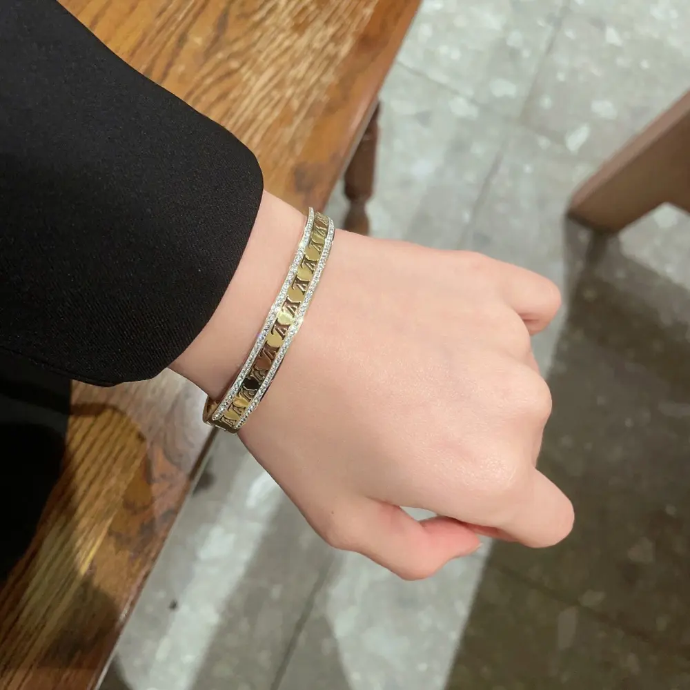Louis Vuitton lettering hollow bracelet