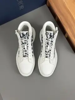Dior high top sneakers. Available at the counters. Upper