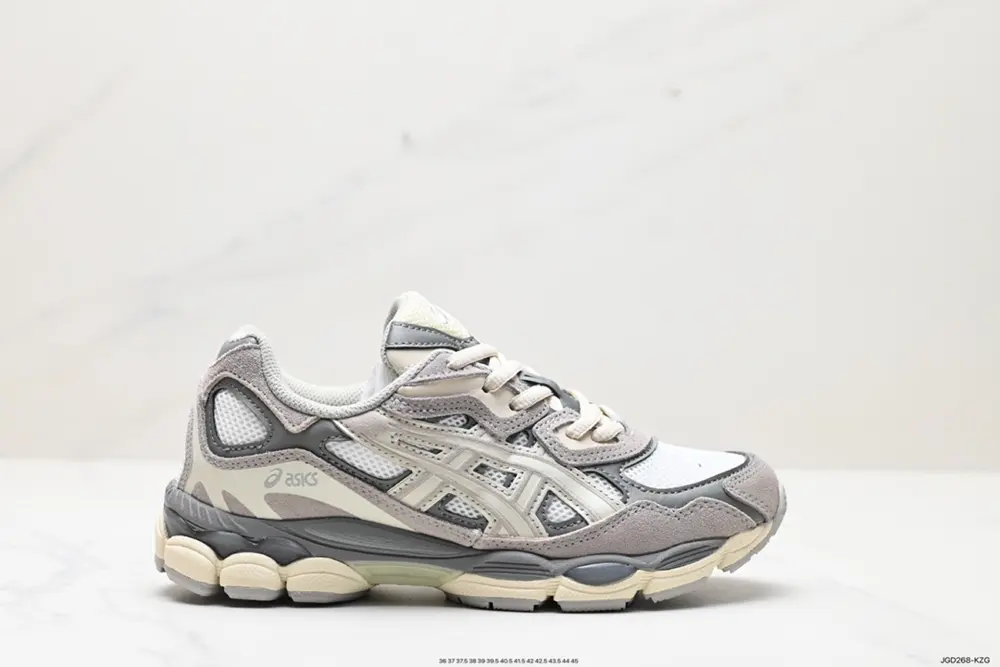 ASICS breathable mesh upper with some synthetic leather material uses the new AHAR+ rubber 1203A280-002