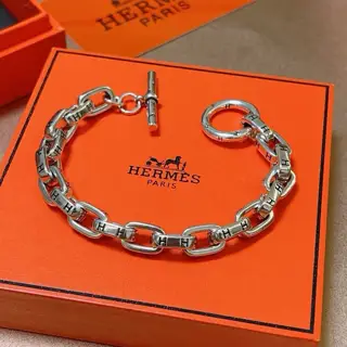 New Hermès bracelet thickened platinum version. High-end precision version