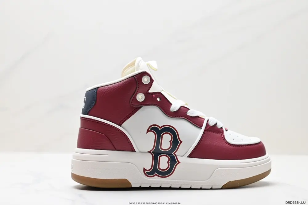 MLB high-top sneakers for men and women 2023 new NY thick-soled retro sneakers lightweight