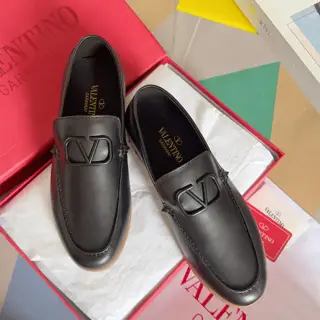 Valentino Leisure Flows series slip-on loafers leather shoes