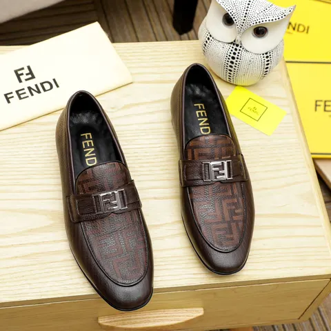 Fendi men’s formal leather shoes Classic series not to be missed The first layer