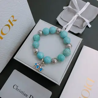 DIOR Multi-element agate Thai silver style bracelet. Same style as G-Dragon. Retro style
