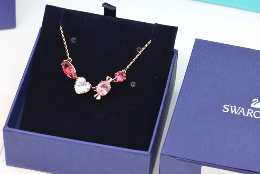 Swarovski Sweet Candy Colorful Crystal Clavicle Necklace