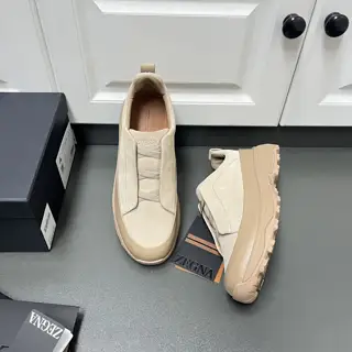 ZEGNA suede Triple StitchTM Monte luxury casual shoes Latest catwalk models official