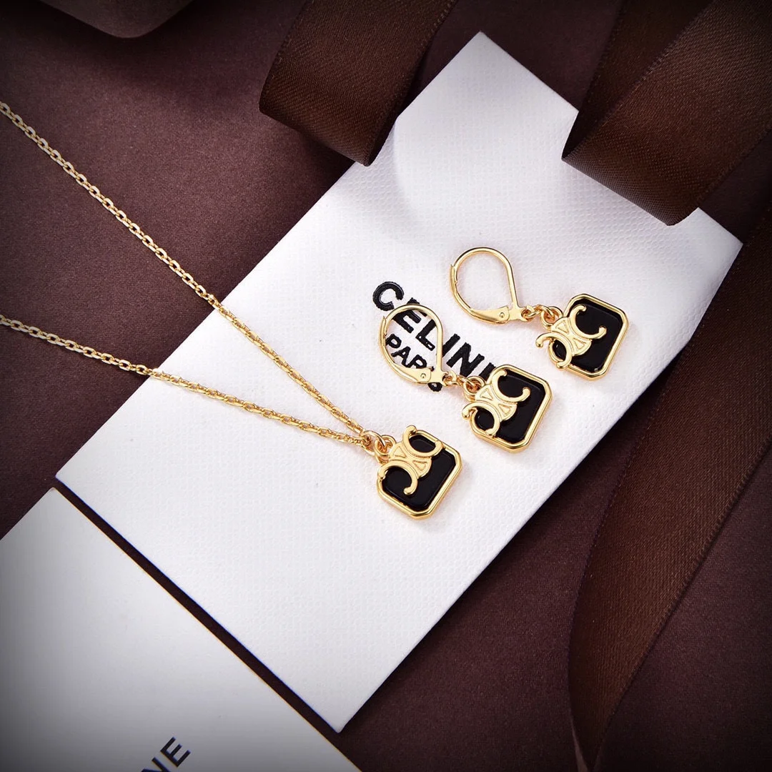 Celine Necklace Earrings