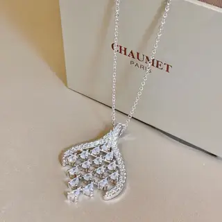 Chaumet Wave Honeycomb Necklace