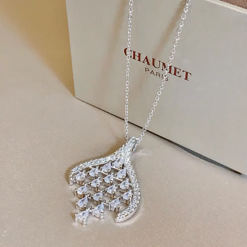 Chaumet Wave Honeycomb Necklace