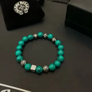 Chrome Hearts classic retro multi-element turquoise bracelet