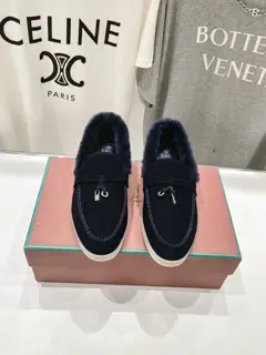 Loro piana furry shoes