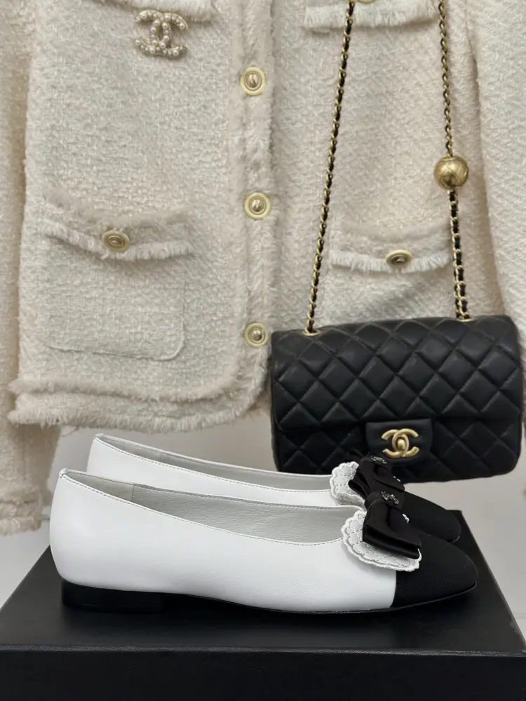 Chanel bow shoes