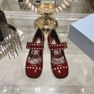 Prada 25ss early spring new classic round-toed Mary Jane shoes