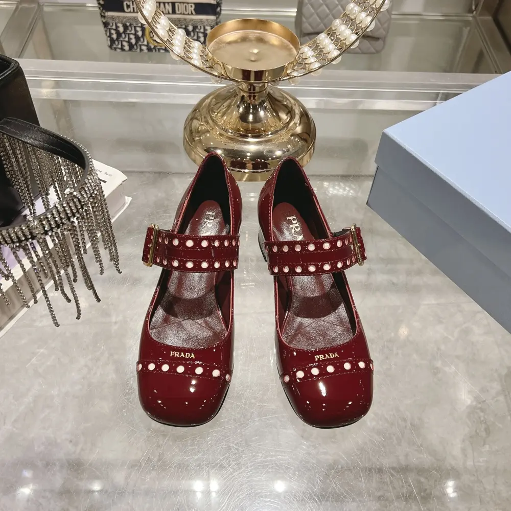 Prada 25ss early spring new classic round-toed Mary Jane shoes