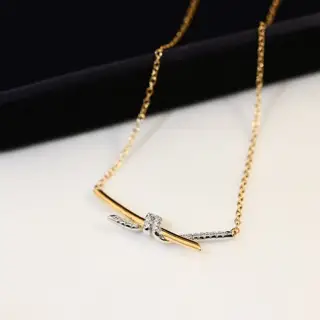 Tiffany knot necklace