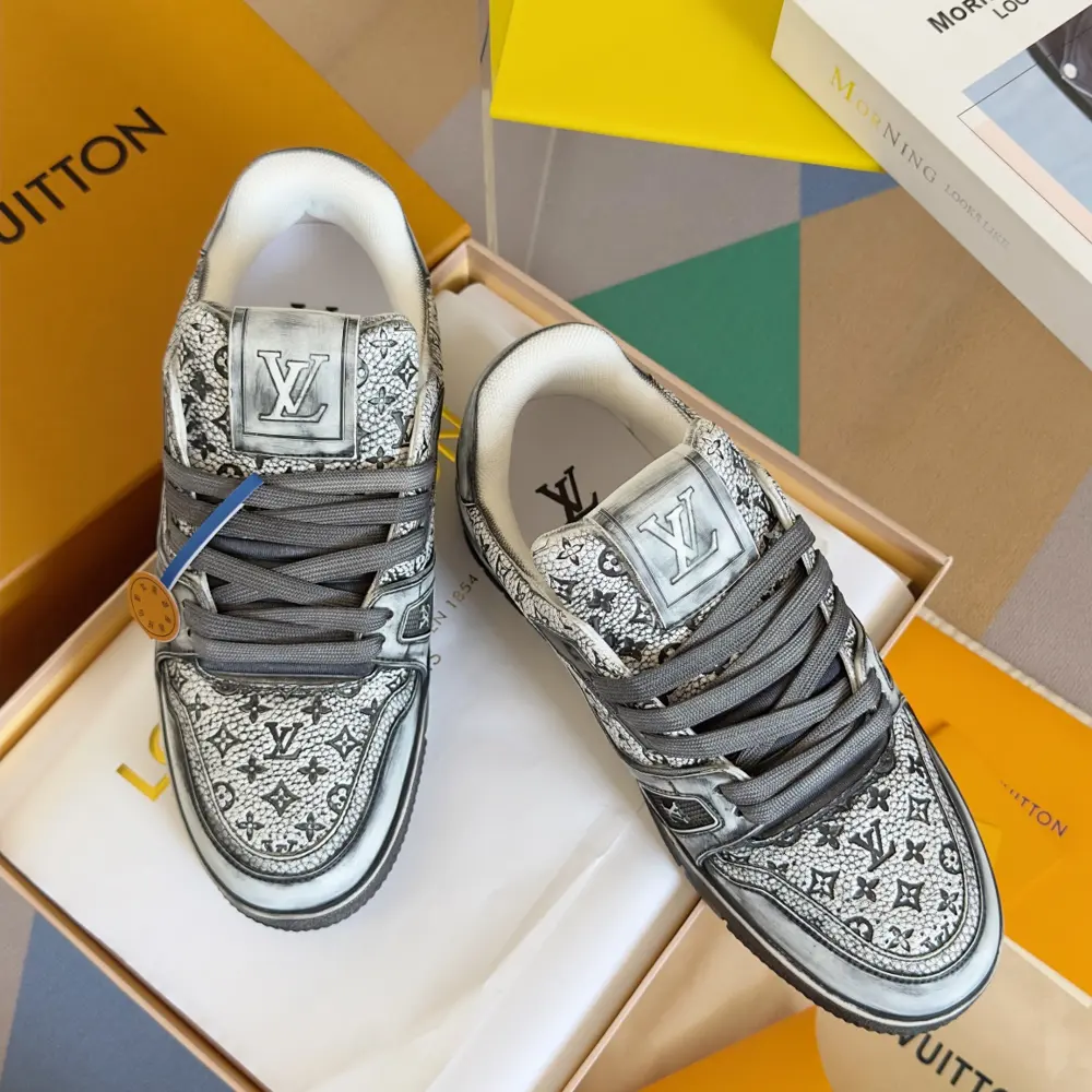 Louis Vuitton Trainer series of worn-out sneakers
