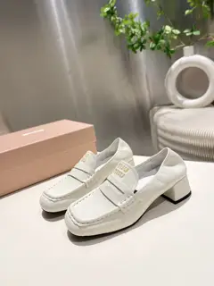 Miu Miu Miu 2025 Spring/Summer new slip-on Mary Jane ballet shoes