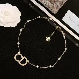 Dior necklace new model Beautiful Simple and elegant Fashionable Low-key luxury Fashionable