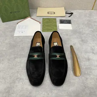 Gucci Loafers with Web and Interlocking Small Double G Moccasins Official Price RMB