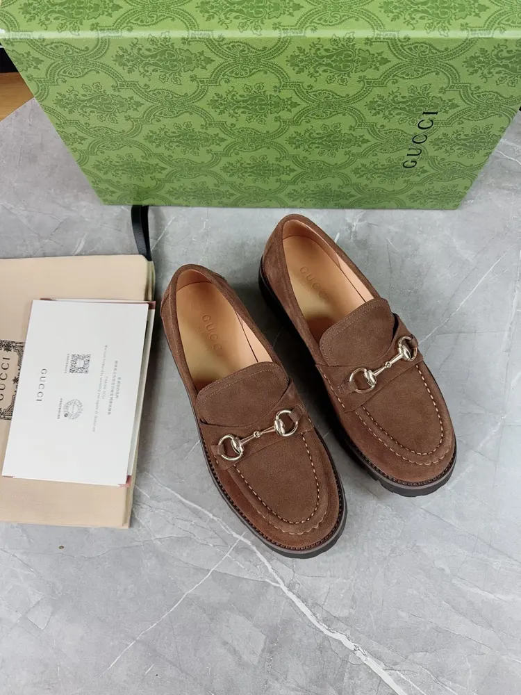 Gucci Double GG Grooved Thick-soled Loafers. Original 1:1 creation. Superb quality