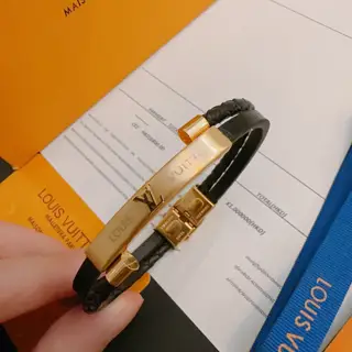 Louis Vuitton leather bracelet