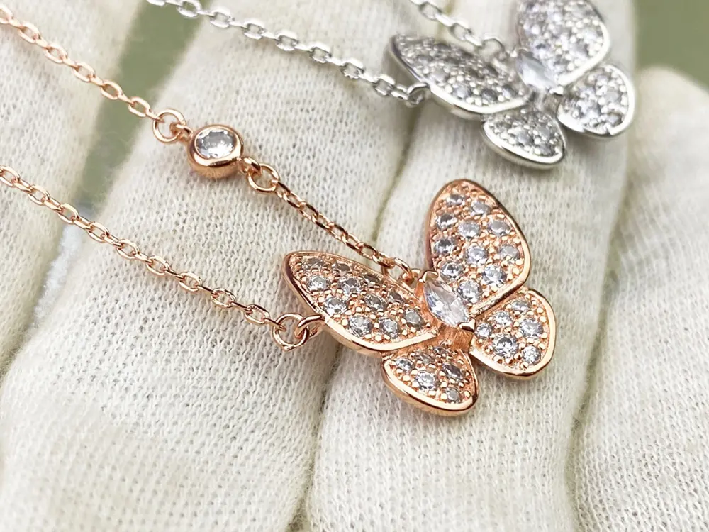 Van Cleef & Arpels diamond butterfly necklace
