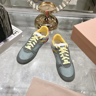 MiuMiu breathable mesh casual shoes