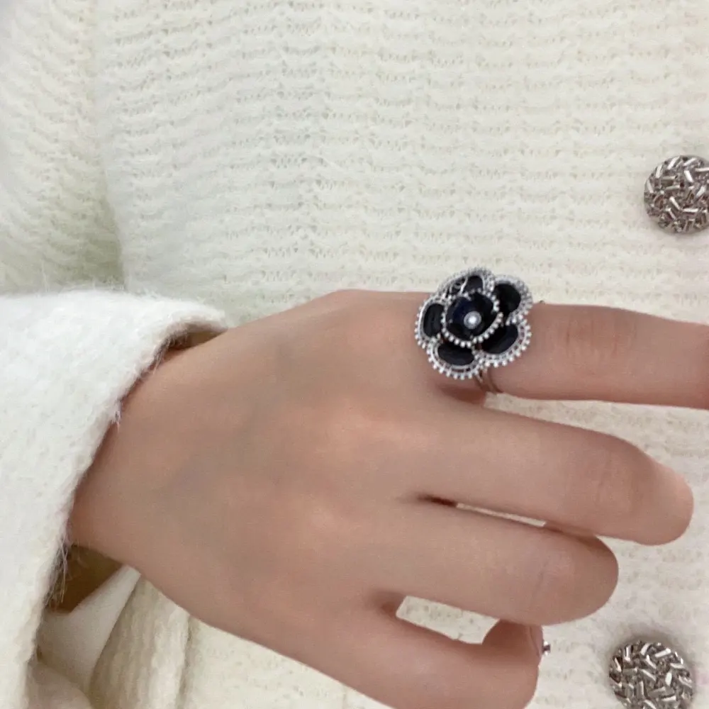Chanel Double C Camellia Ring