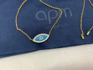 Apm monaco Lucky Eye Adjustable Necklace High-end Fashion Personalized Gift Couple Clavicle