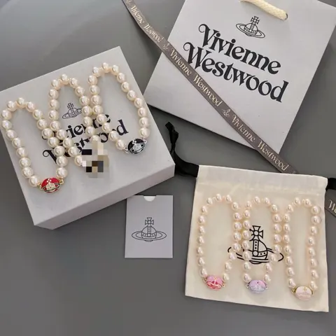 Vivienne Westwood limited edition enamel pearl bracelet
