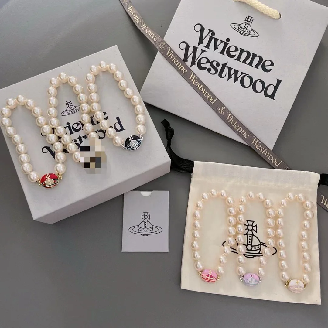 Vivienne Westwood limited edition enamel pearl bracelet