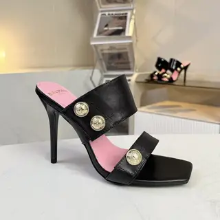 Balmain square-toed stiletto sandals
