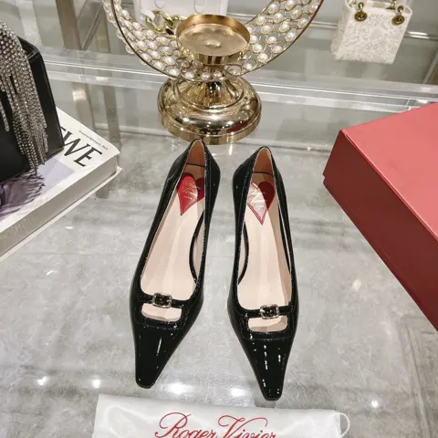 Roger Vivier RV women’s shoes mini high heels single shoes