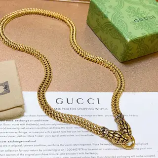 Gucci GucciGucci necklace double snake head latest chain with higher grade