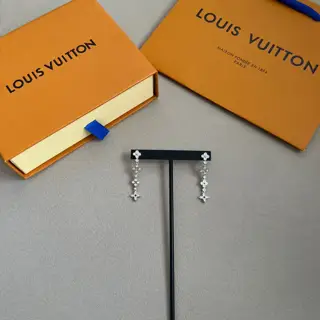 Louis Vuitton Monogram floral earrings